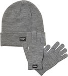 Jack & Jones Ανδρικό Σετ με Σκούφο Πλεκτό σε Γκ...