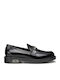 Δερμάτινα Γυναικεία Loafers σε Μαύρο Χρώμα