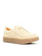 Leder Damen Loafers in Beige Farbe