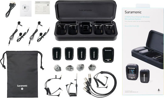 Saramonic Blink 500 ProX B8 Комплект Безжично Δυναμικό Микрофон Πέτου, Clip On в Черен Цвят