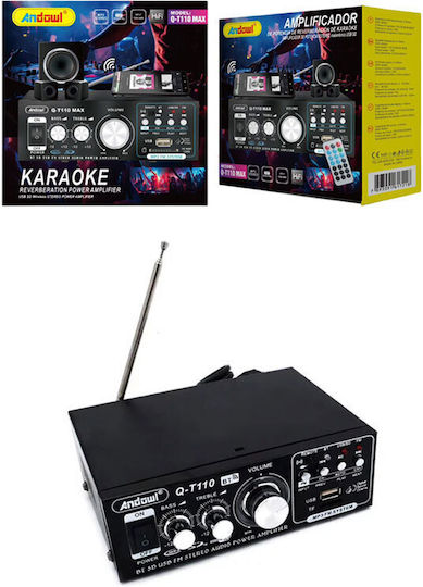 Andowl Q- Усилвател на мощност Hi-Fi усилвател Stereo Q-T110 Max Черен