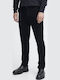 Trousers Chino Elastic in Regular Fit Black