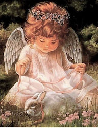 Diamond Mosaic Angel Bunny