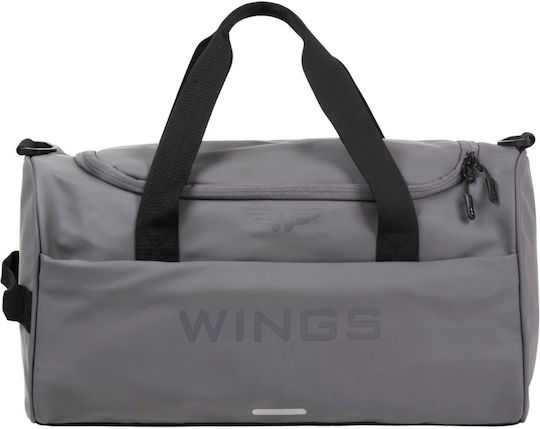 Wings Пътни Чанти 27л Сиви От Изкуствена Кожа M46см