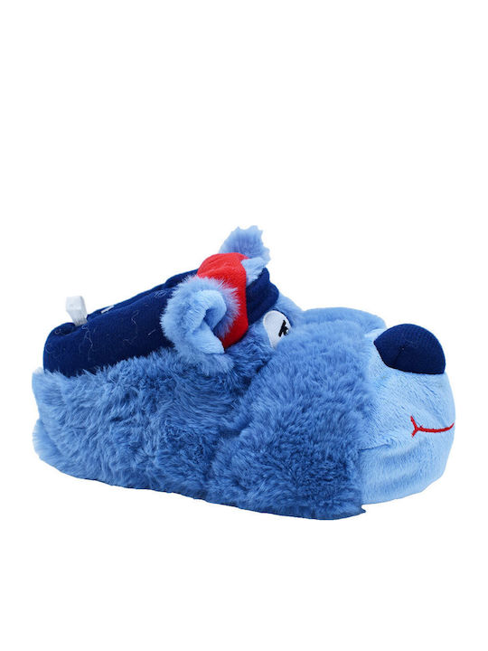 Adam's Shoes Παντόφλες Γαλάζιες Canetto Jr