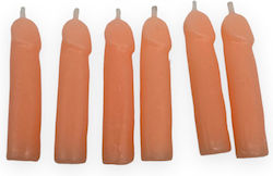 Funny Gift Erotic Massage Candle-party Penis Candles 6pcs Pack Flesh Funny Gift Erotic Massage Candle-party Penis Candles 6pcs Pack Flesh