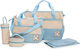 Beboulino Shoulder/Hand Diaper Bag Light Blue