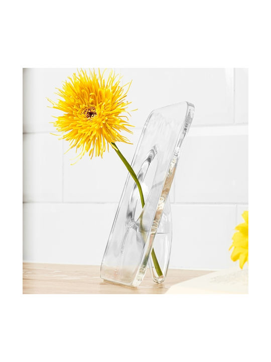 Gadget Master Vază Decorativă Plastic Transparent 15x5x20cm 1buc