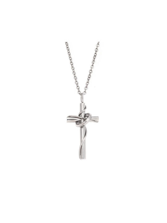 Senza Men's Cross from Steel