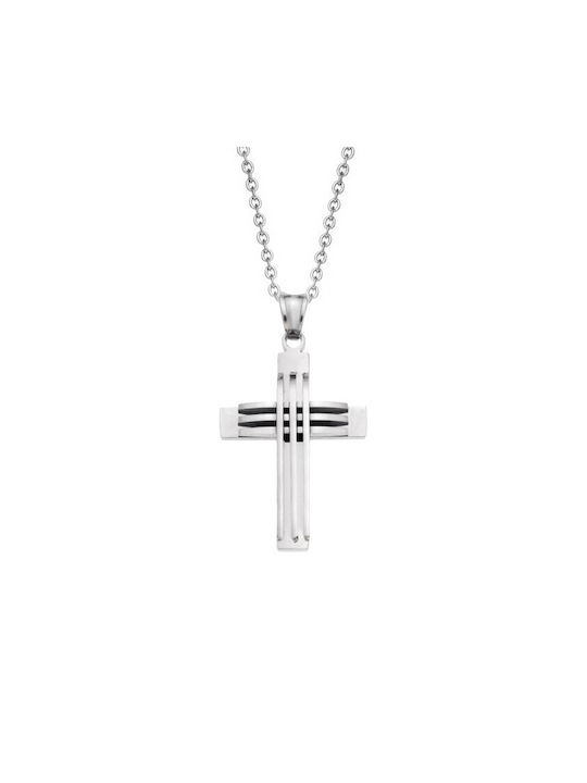 Senza Men's Cross from Steel