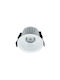 Aca Кръгла Металик Вграден Спот с Вградено LED Бял 10.7x10.7см. 1бр