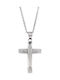 Senza Men's Cross from Steel