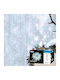 360 Lights LED 2m. Cold White type Curtain 1pcs