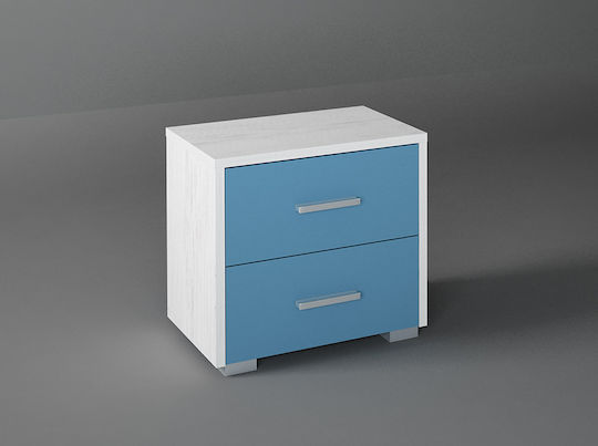 Kinder Nachttisch Hölzernes Blau 50x34x48cm