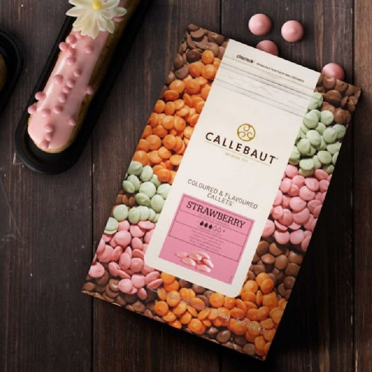 Callebaut Kuvertüre Schokolade Erdbeer-Drops 2,5 kg