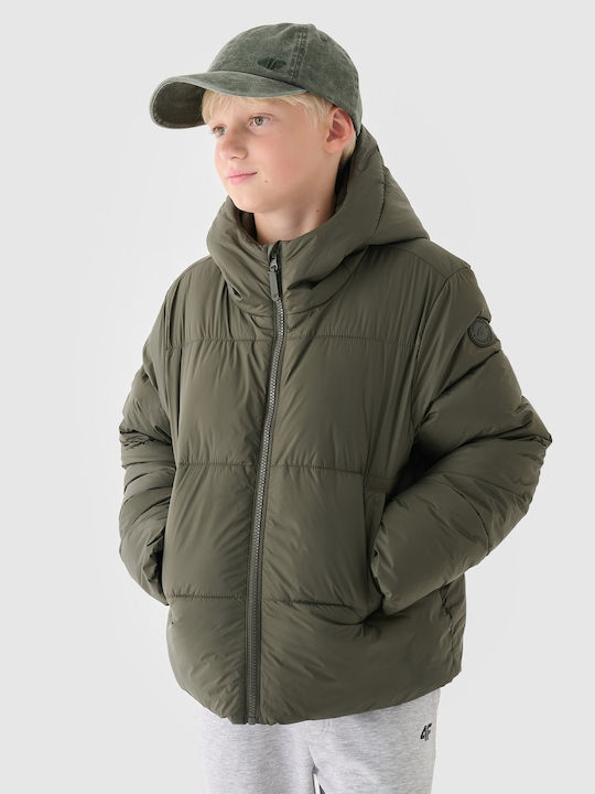 Kids' Casual Jacket with Hood Green