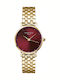 Rosefield Small Edit Women's Watch Chronograph with Gold Metal Bracelet