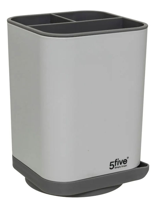 5Five 5Five Plastic Gray Cutlery Drainer 13x13x18.7cm