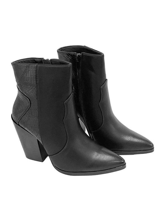 Women's Ankle Boots with High Heel Black