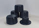 3D Art Shop Picior Plastic Pentru Mobilă Cu Reglaj 6x6x4cm Negru