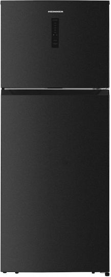 Heinner Double Door Refrigerator 415lt NoFrost H178xW70xD68cm Gray HF-HM415NFDXE++