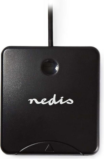 Nedis Smart Card Reader Crdru2sm1bk Smart Card Id-1 Eid Standard Biometric Chips Usb 2.0 Black