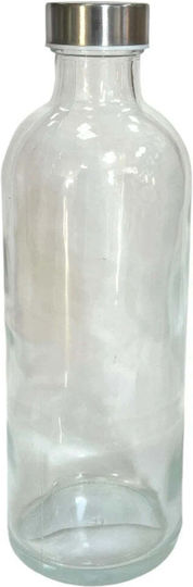 TnS Flasche Wasser Glas mit Schraubverschluss Transparent