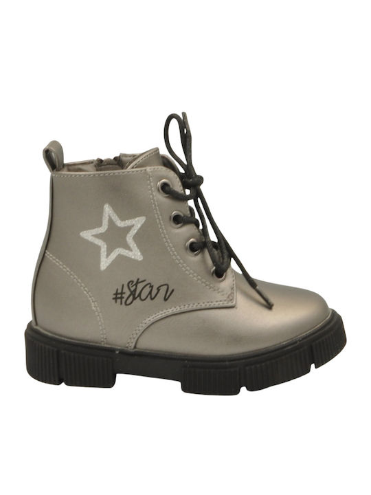 Kinderstiefel mit Reißverschluss Gray