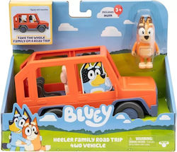 Moose Toys Миниатюра за игри Bluey Семейство Хийлър на пътешествие за 3+ години