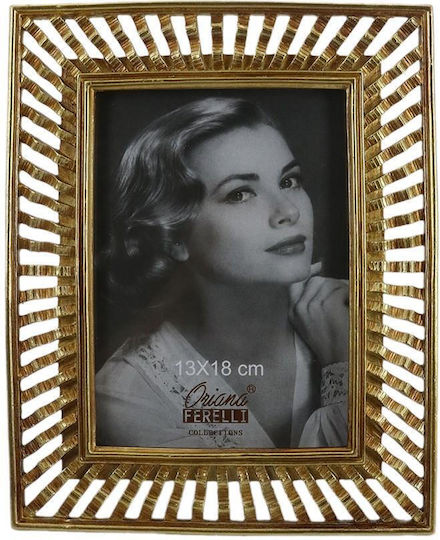 Oriana Ferelli Metallic Photo Frame with Gold Frame