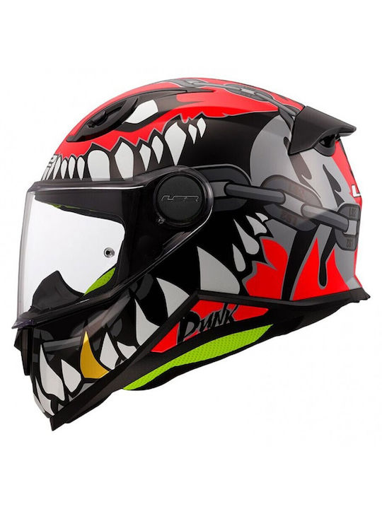 LS2 FF812 Kid Детска Full Face ECE 22.06 Punk Гланц Червено/Сиво