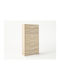 Wooden Chest of Drawers with 7 Drawers Oaks 60x45x123cm