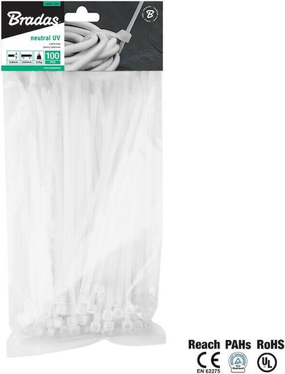 Bradas Δεστρακια Λευκα 300x4.8mm Ts11-48300n