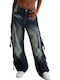 Γυναικείο Jean Παντελόνι σε Baggy Γραμμή Medium Blue