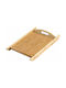 Bamboo Wooden Serving Tray Handles 44 Cm Brown
