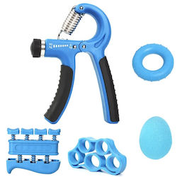 Flexor Set 4 Accessories Forearm Stress Relief Blue