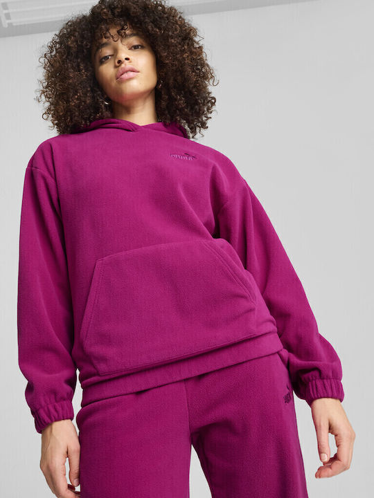Elevated Winterized Дамски Суитшърт Худи Fuchsia