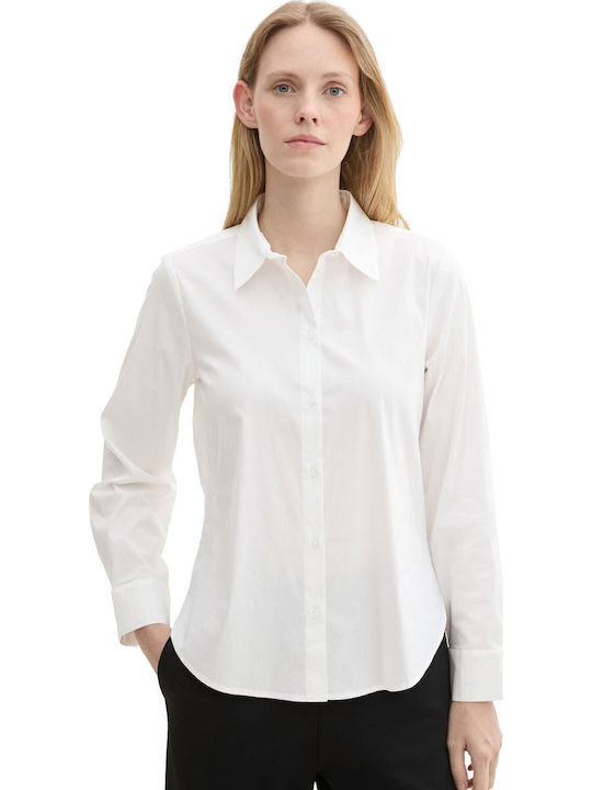 Mânecă lungă Femei Cămașă White