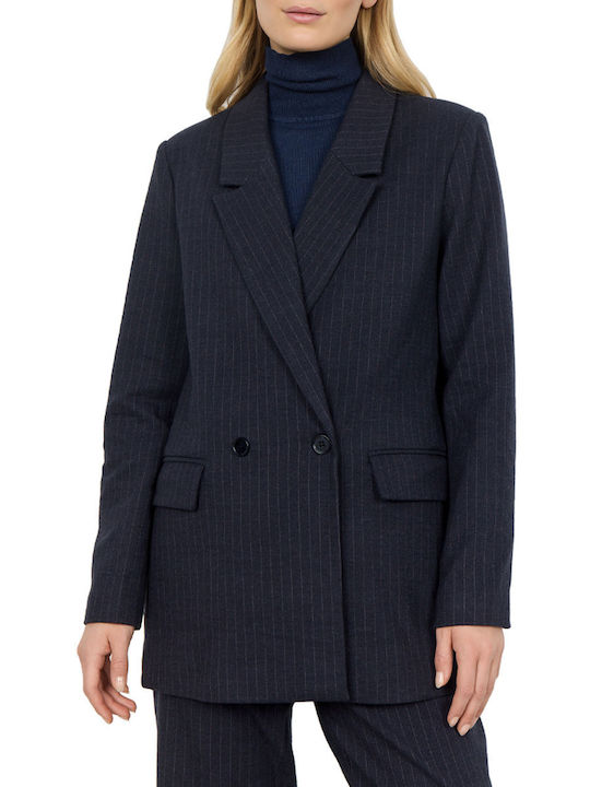 Soya Concept Blazer pentru femei Încrucișat Sacou blue