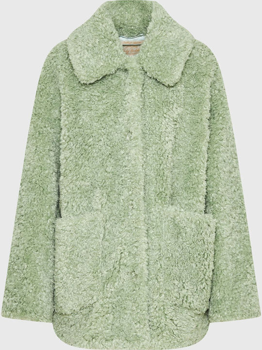 Funky Buddha Women's Short Fur Green