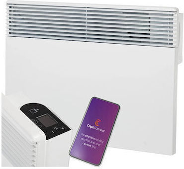 Intuis Konvektorheizung Wand 2500W mit elektronischem Thermostat und WiFi Weiß