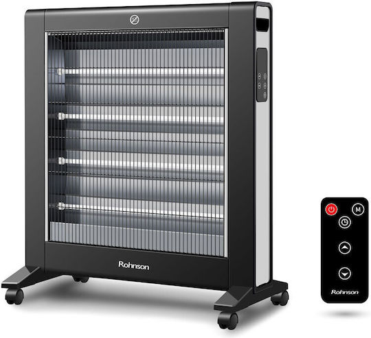 Rohnson Θερμοπομπός Δαπέδου 2400W με Ηλεκτρονικό Θερμοστάτη Μαύρος