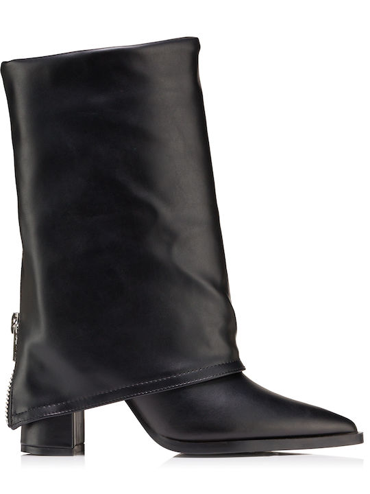 Primadonna Leather Women's Boots with Zipper Black