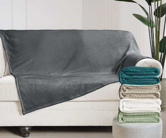Kipper Haris Fleece Blanket Single 150x220cm Green