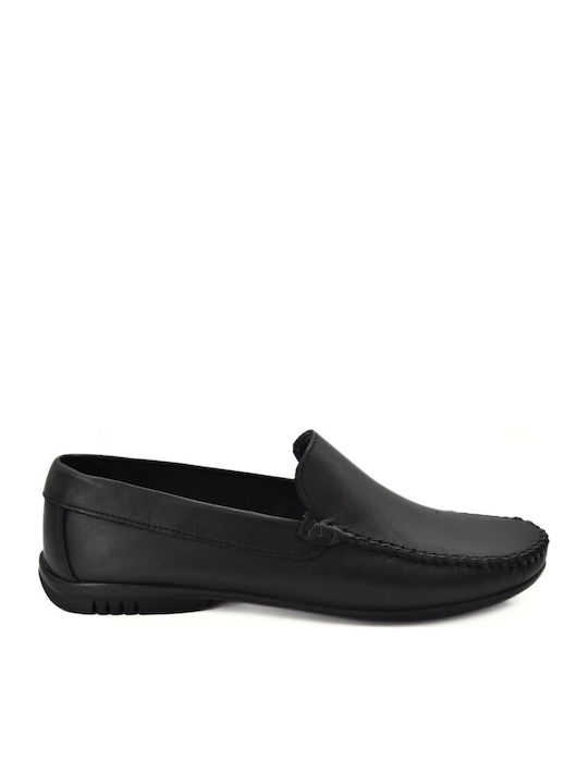 Men's Leather Moccasins Black
