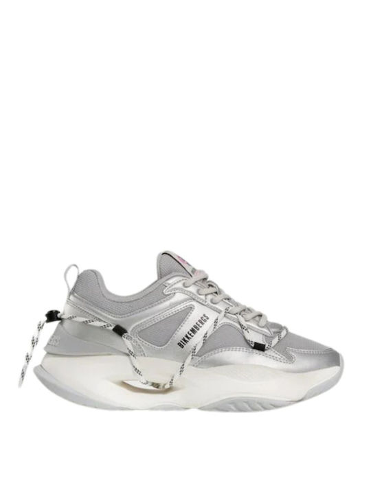 Bikkembergs Sneakers Laminated Silver