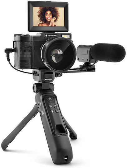 AgfaPhoto Kompaktkamera 24MP Optischer Zoom 5x Schwarz