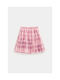 Kids' Tulle Skirt Checked Pink
