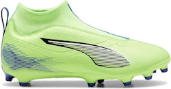 PUMA Ultra 5 Match+ Green Kids Soccer Cleats & Shoes