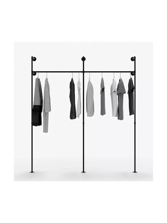 Agățătoare De Perete Metalică Neagră 105x220cm